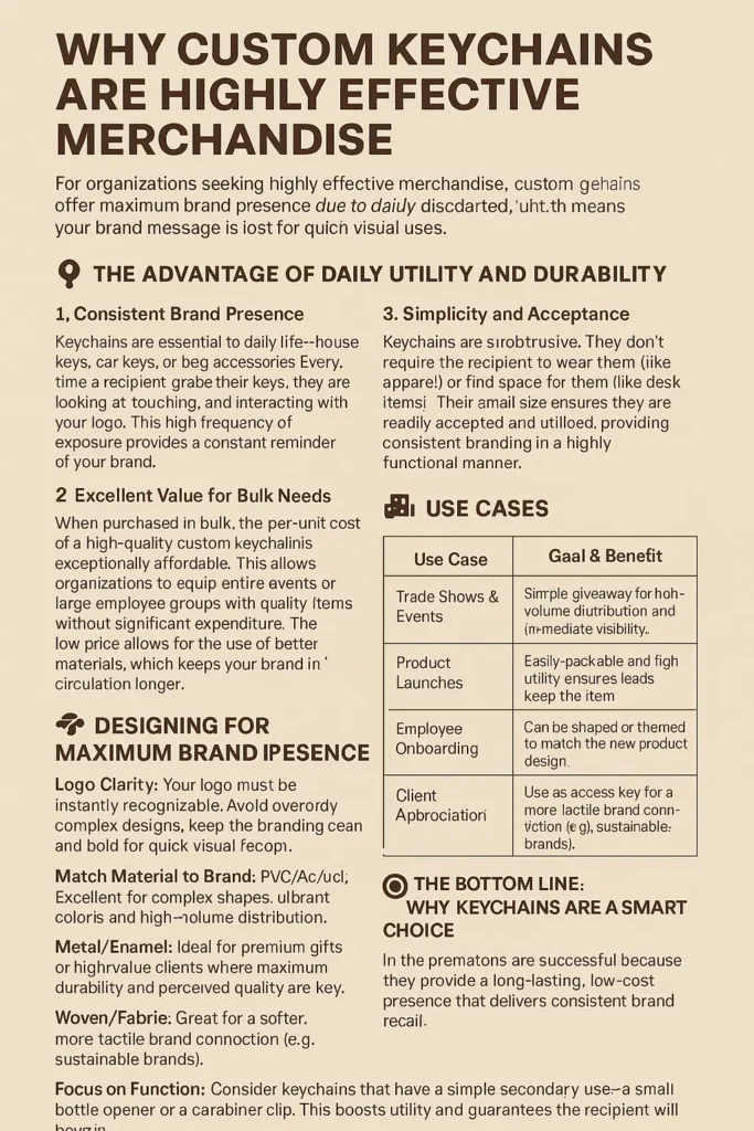 Custom Keychains Promotional product USA