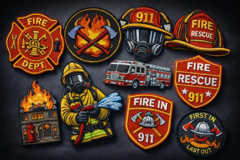 firefighter embroidery patches USA