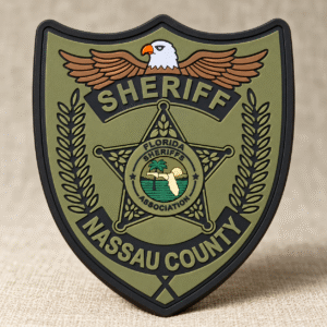 Ranger green background pvc patch for flordia cleint