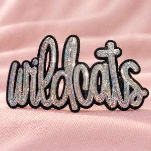 Silver Wildcat Sequin Patch-20